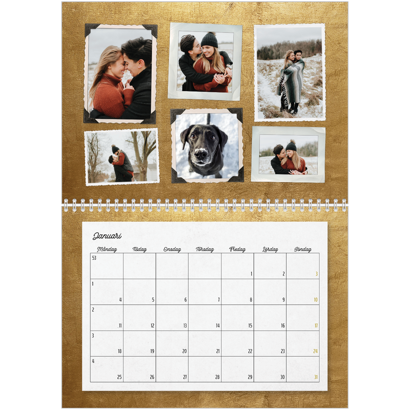 Bildsamling Fotokalender A4 Double